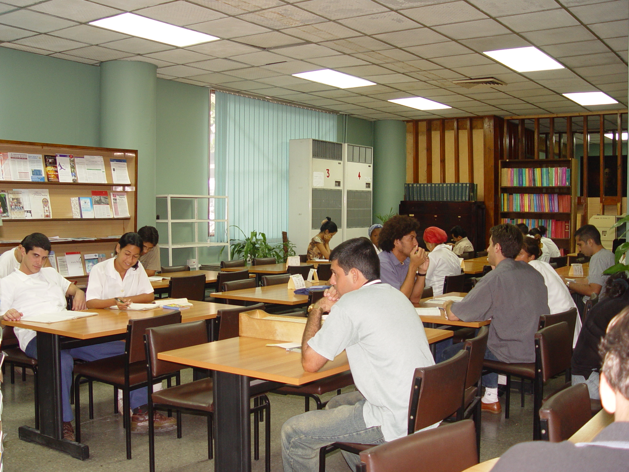 sala de lectura de la Biblioteca Mdica Nacional