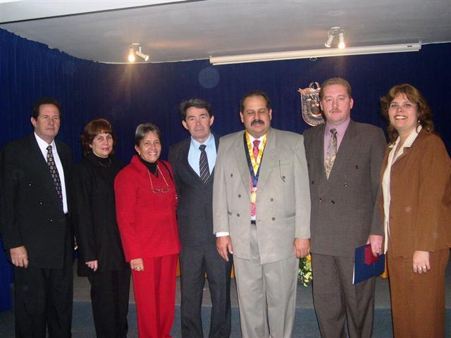 Con colegas cubanos y peruanos en la Universidad de Tacna