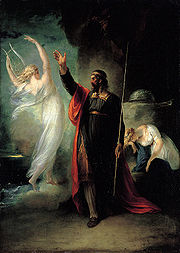 Ariel y Prspero. William Hamilton