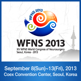 XV Congreso Mundial de Neurocirugía. Septiembre del 2013. Seoul, Korea