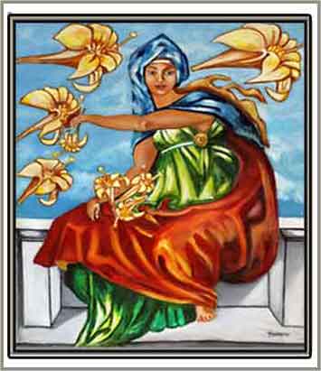 ”Pitonisa de las flores”