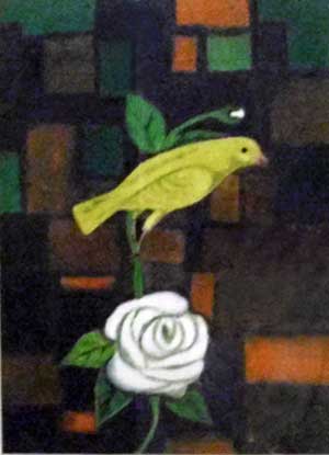 La rosa blanca y el canario amarillo