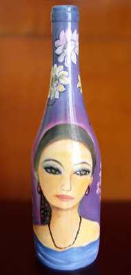 Botella decorativa