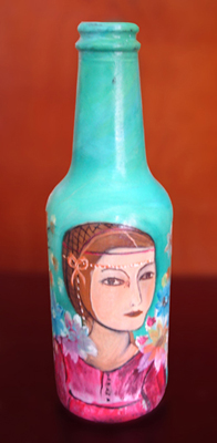 Botella decorativa